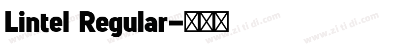 Lintel Regular字体转换